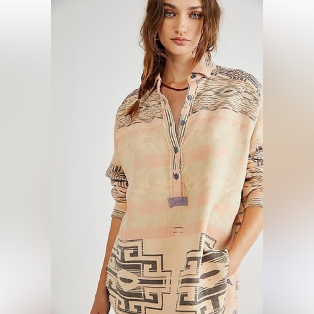 We The Free Arizona Sky oversized pullover shirt - Small